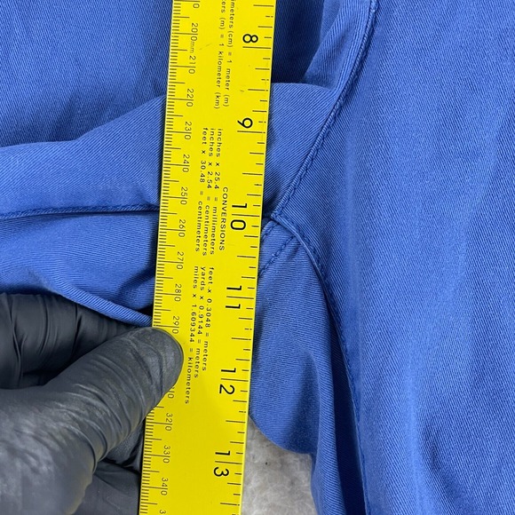 Talbots Blue Curvy Straight Leg Chino Pants Womens‎ Mid-Rise Flat Front Size 6 - Picture 8 of 13